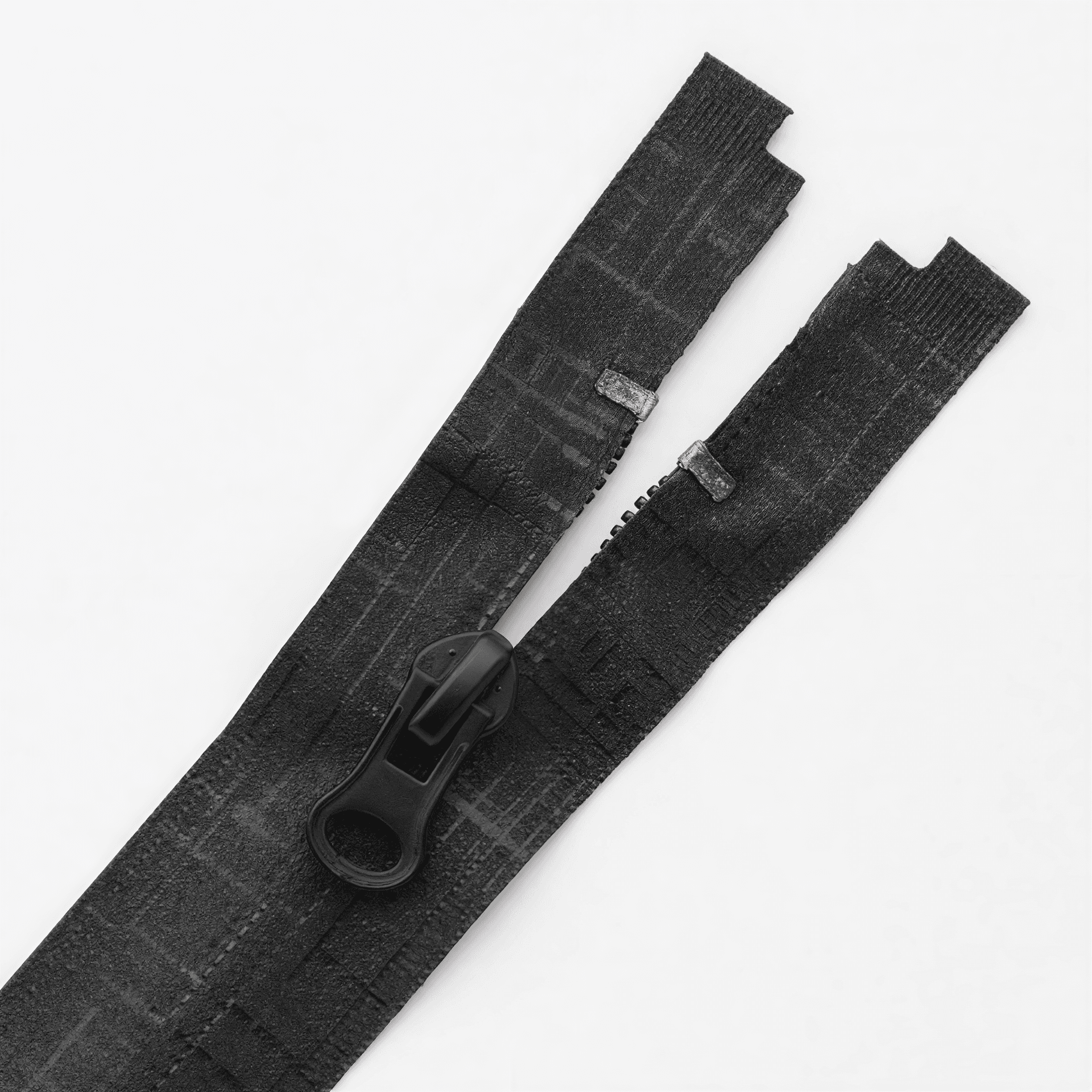 Laser-Etched Black Waterproof Zipper